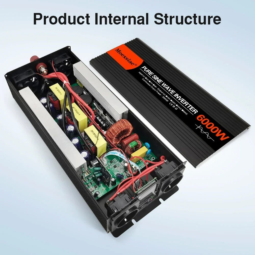 Inversor Solar de Onda Senoidal Pura, Conversor de Energia de Tensão, Tomada du