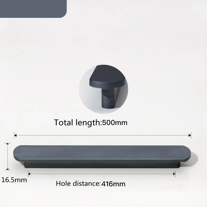 KK & FING-Long Ouro Escovado Maçanetas Móveis, Liga de Alumínio, Armário