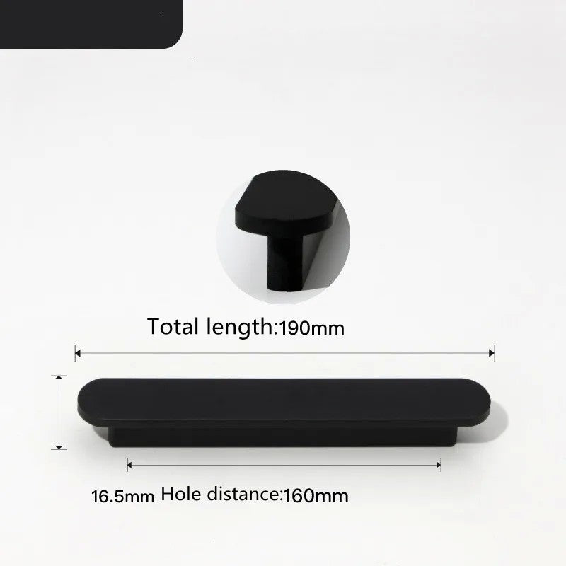 KK & FING-Long Ouro Escovado Maçanetas Móveis, Liga de Alumínio, Armário