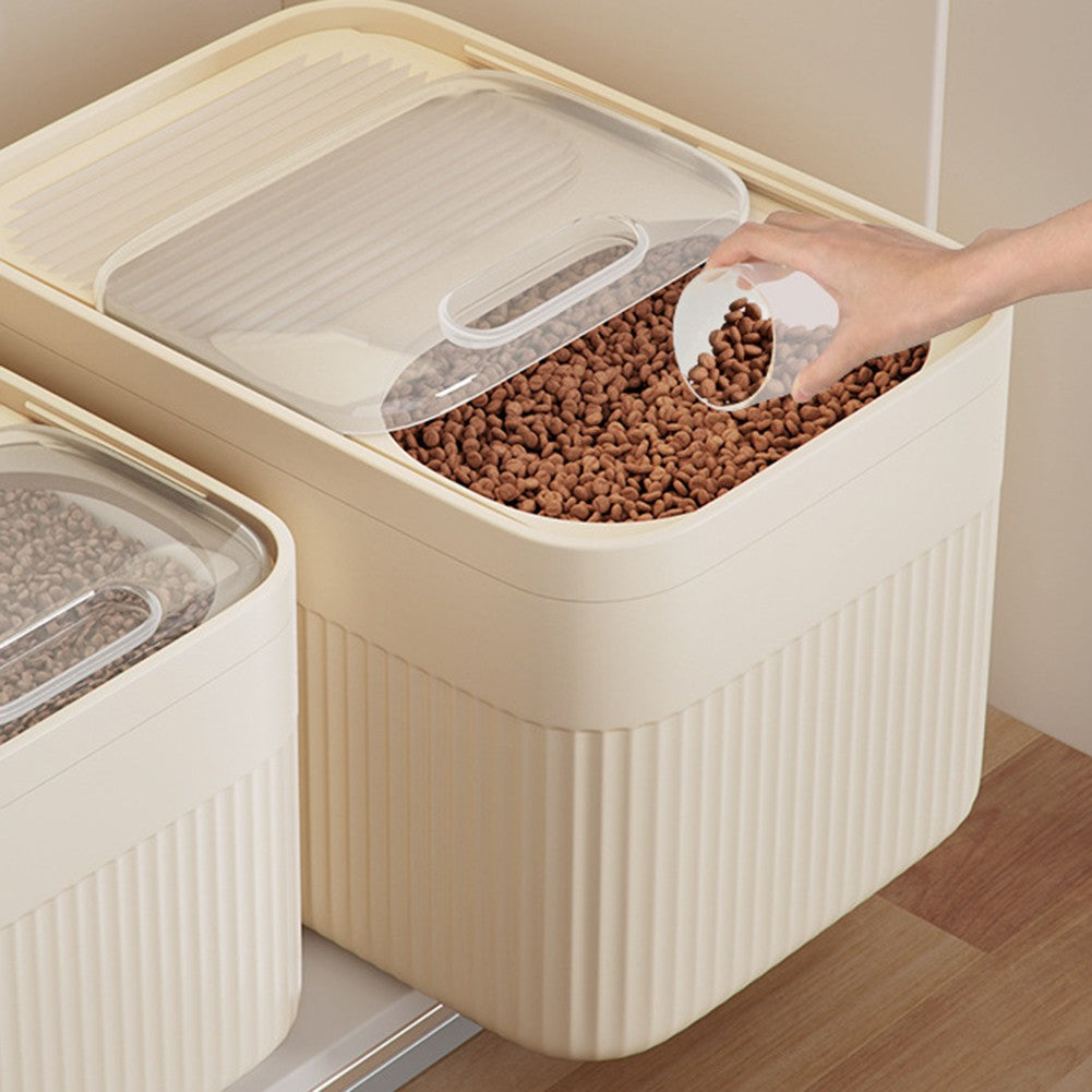 Recipiente de armazenamento de alimentos para cães com tampa hermética 5/10/15