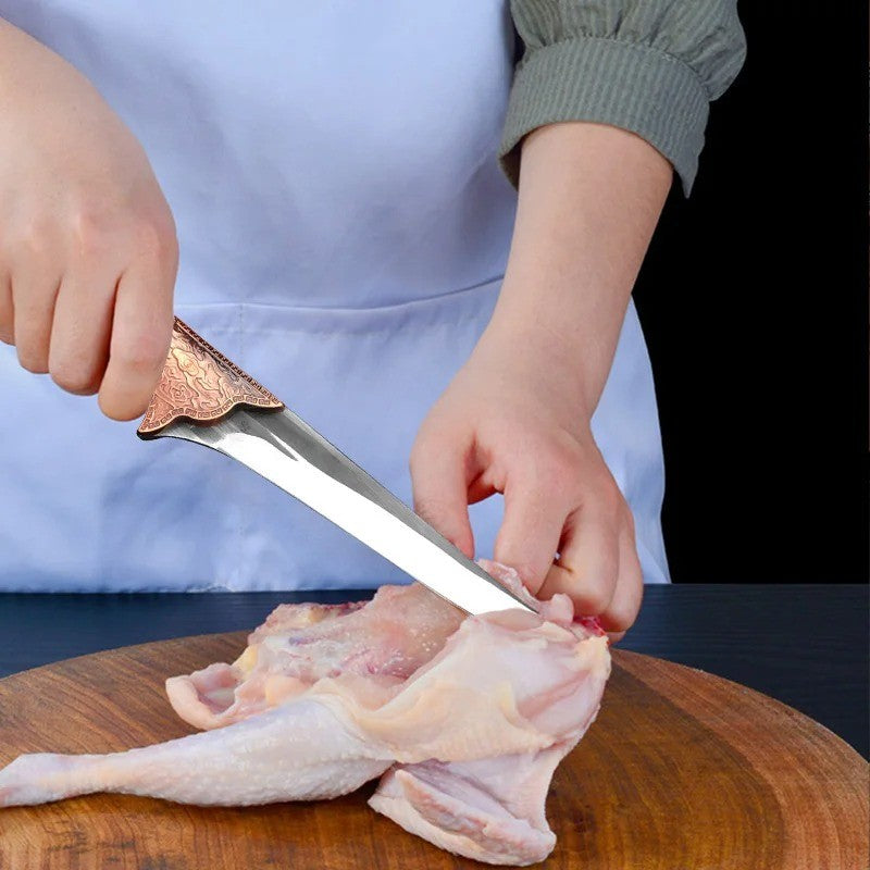 Faca de desossa de aço inoxidável, faca de cozinha, cutelo, carne, frutas, pei