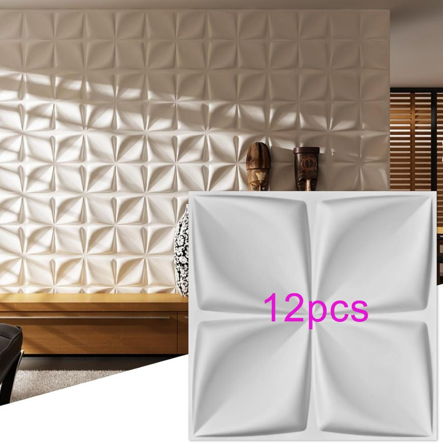 Painel de parede texturizado 3D KUUJOJOJO para decoração de parede interna, ad