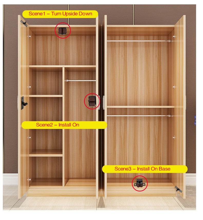 NAIERDI-Magnet Capas de Armário para Guarda-Roupa, Porta, Rolhas, Amortecedor,