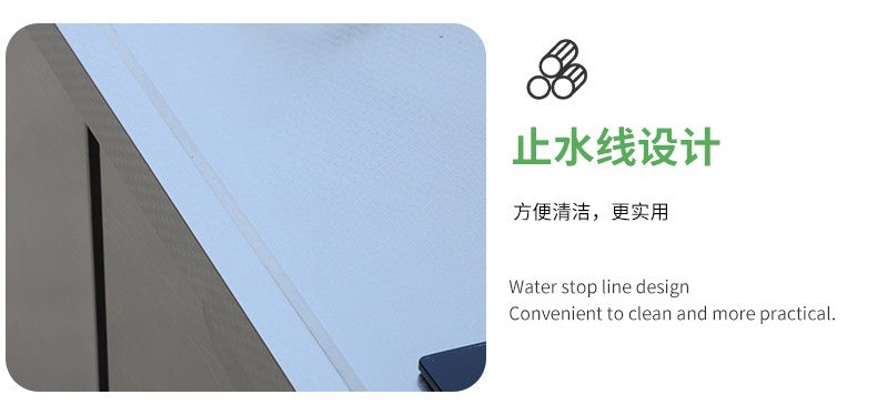 Armário de pia de aço inoxidável integrado de cozinha, armário, fogão, mesa