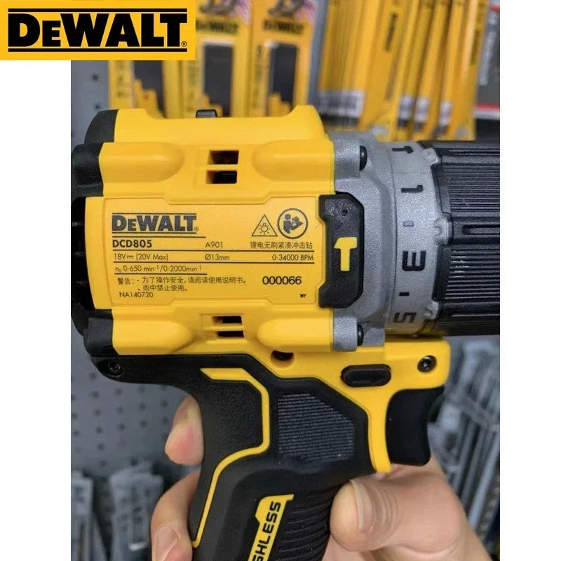DEWALT-Furadeira de martelo sem fio, furadeira de impacto recarregável, ferrame