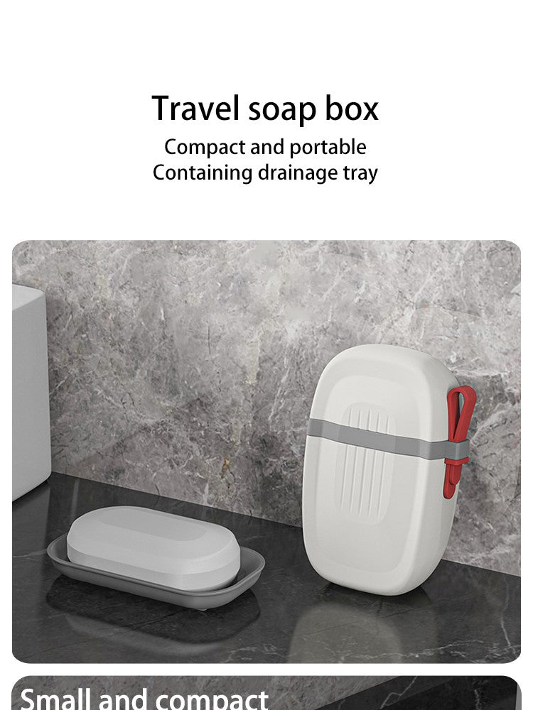 Caixa de sabonete impermeável selada portátil da moda para viagens, caminhadas
