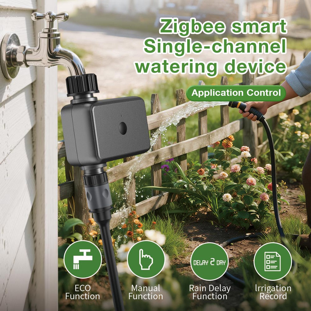 Tuya zigbee/wifi temporizador de água 1 zona sistema de rega programável flor