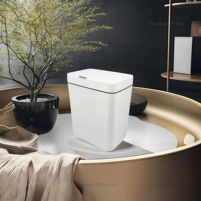 Lixeira automática sem toque de 15L com sensor à prova d'água, cozinha, b