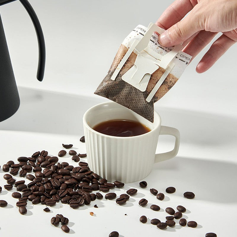 50/100 unidades sacos de filtro de café gotejamento pacote de papel de café po