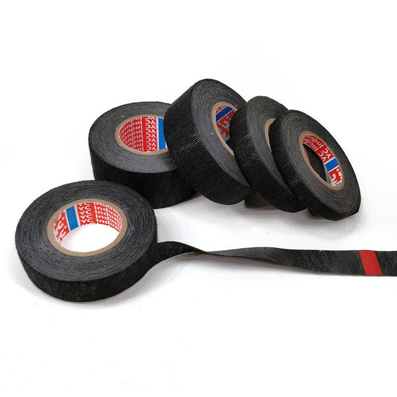 Fita adesiva de tecido, resistente ao calor, para cabos automotivos, cablagem, t