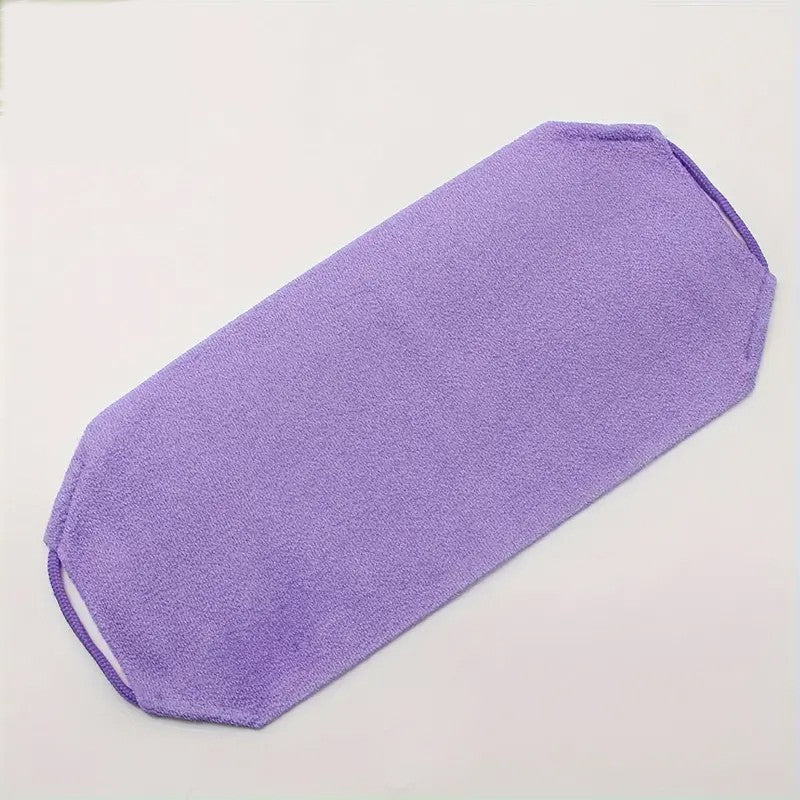 1/2 pçs folha esfoliante toalha de banho extensível volta corpo inteiro esfreg