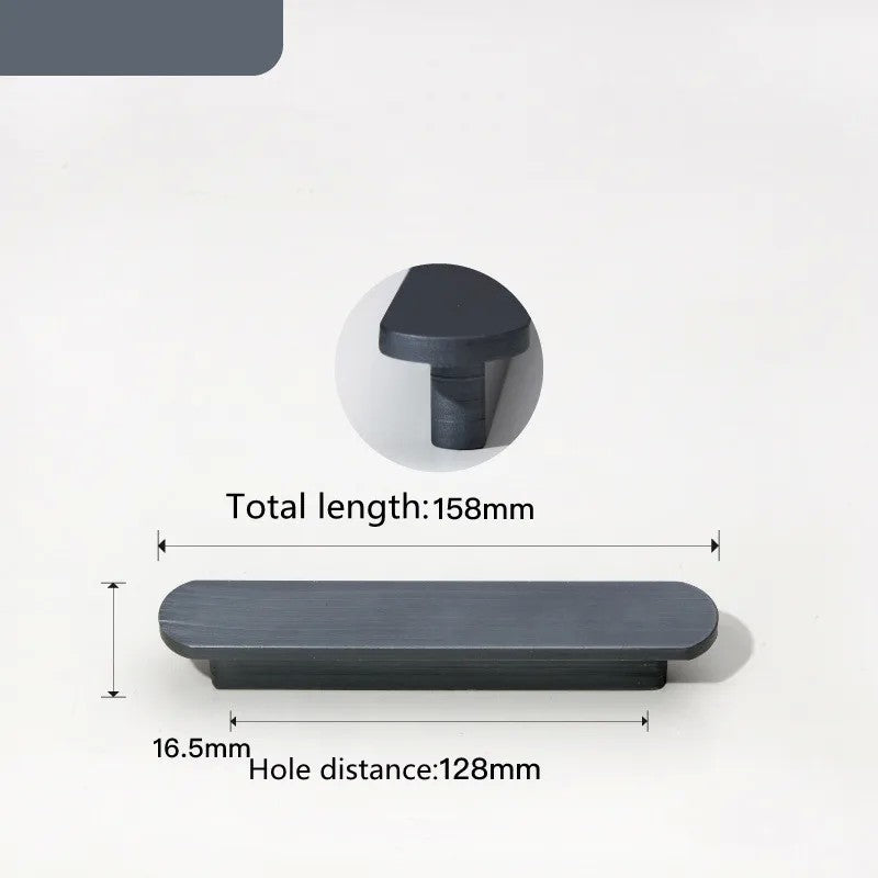 KK & FING-Long Ouro Escovado Maçanetas Móveis, Liga de Alumínio, Armário