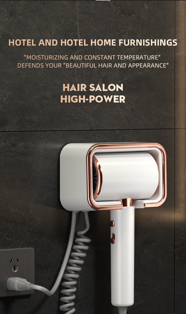 Secador de cabelo de íon negativo de parede, alta potência, secagem rápida, h