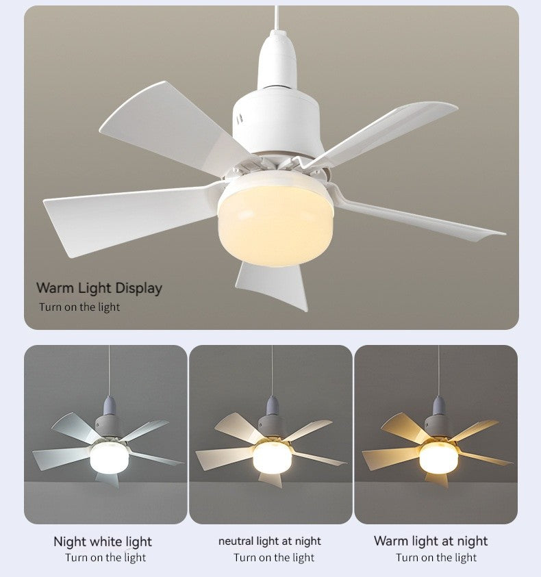 Ventilador de teto led com luz controle remoto regulável 30w e27 base moderna i