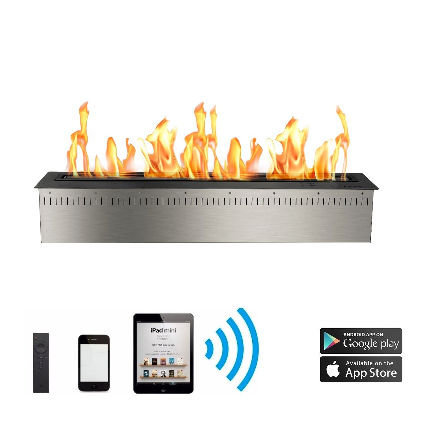 Inno-living Fire 90cm lareira interior fogões etanol