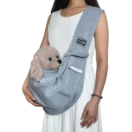 Bolsa confortável para cães, bolsa de ombro crossbody para animais de estimaç