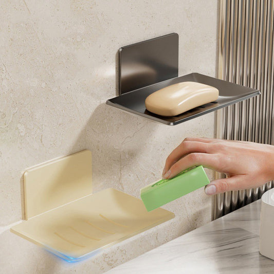 Aço carbono banheiro chuveiro bandeja de sabonetes preparada na parede sabonete