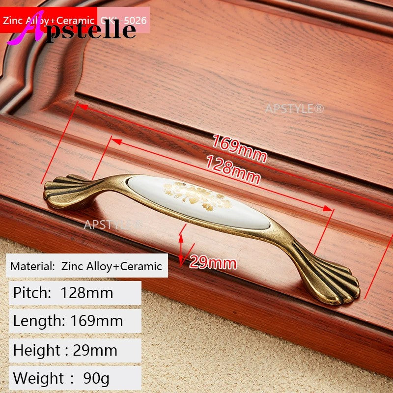 Apstelle-Zinc Modern Alloy Cozinha Puxador, prata, preto, armário, cozinha, arm