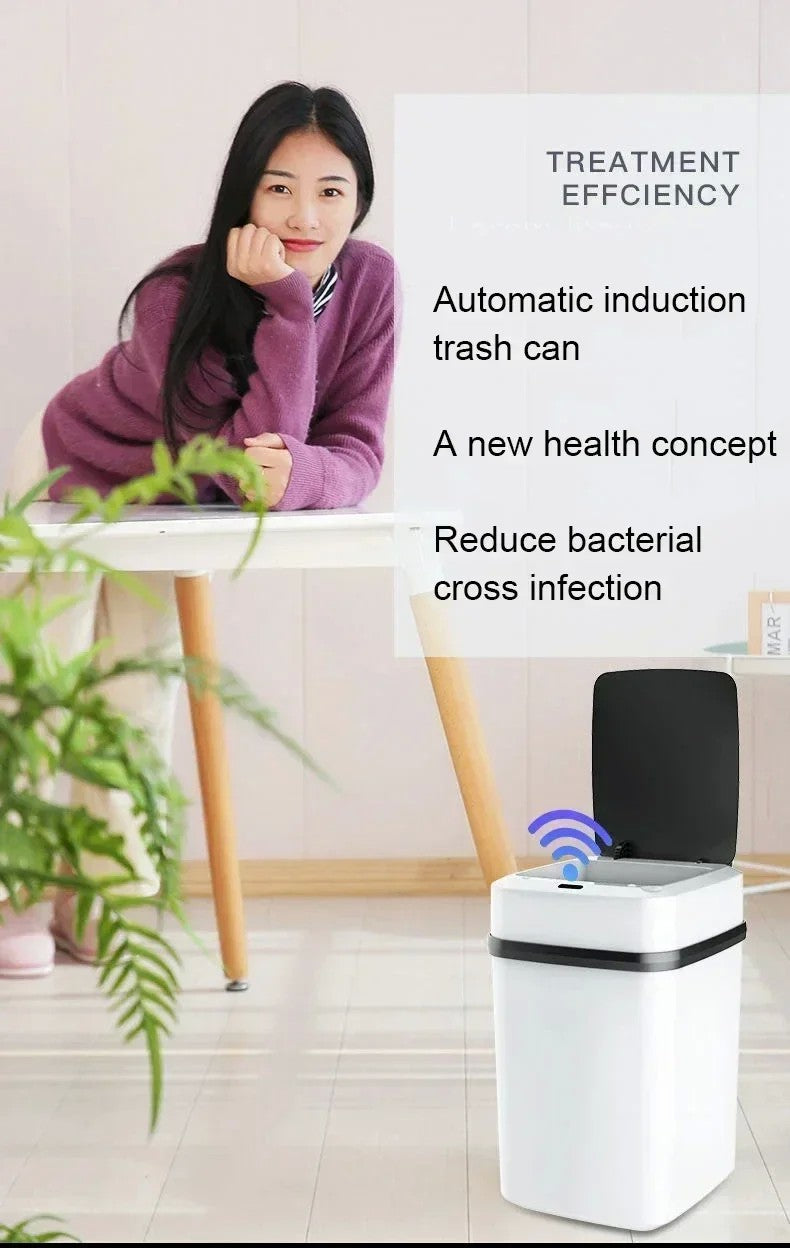13L Casa Cozinha Sala de estar Banheiro Sensor Inteligente Touchless Tampa Abert