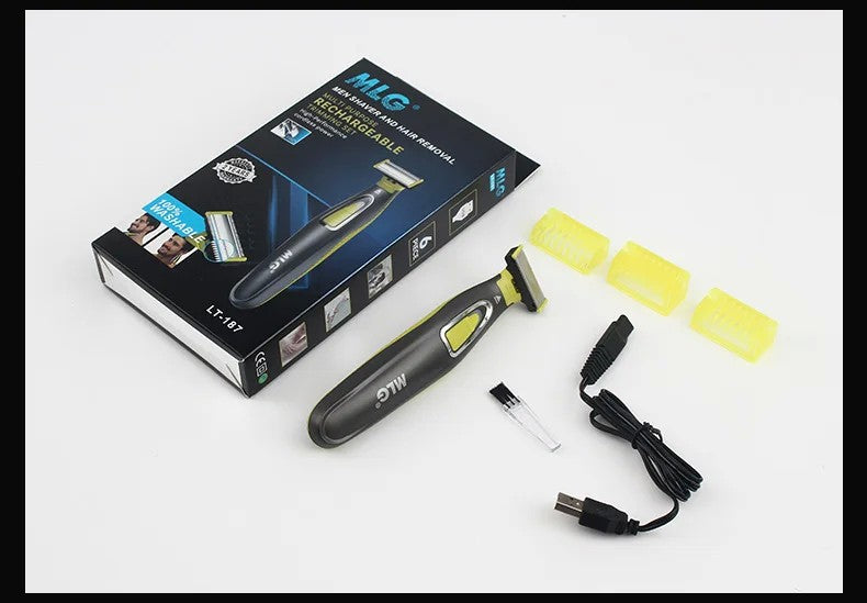 Barbeador elétrico para homens e mulheres, portátil, aparador de corpo inteiro