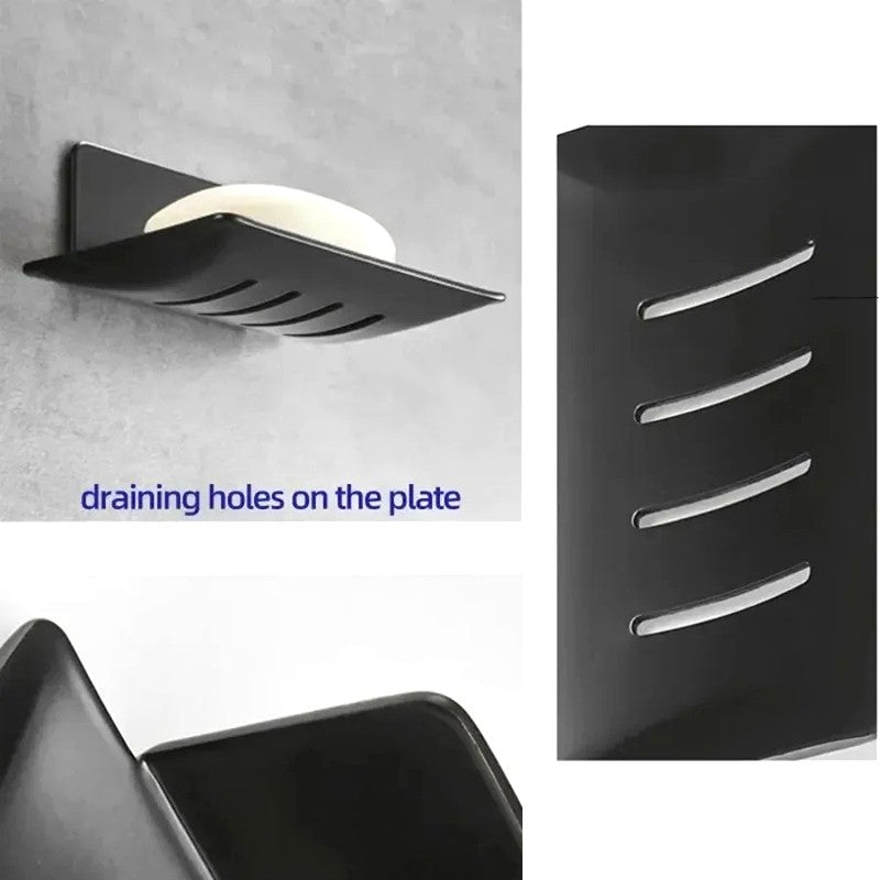 Aço carbono banheiro chuveiro bandeja de sabonetes preparada na parede sabonete