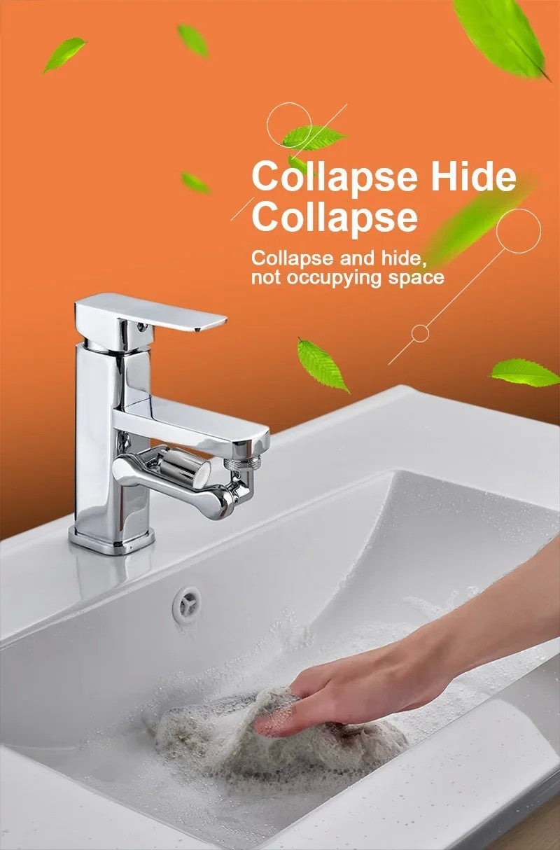 Universal 1080 ° Rotação torneiras extensor pulverizador cabeça cozinha robô braço extensão torneira aerador misturador bubbler água bico