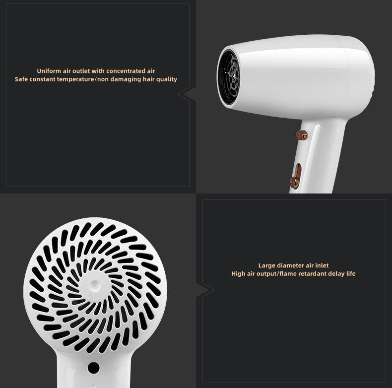Secador de cabelo de íon negativo de parede, alta potência, secagem rápida, h