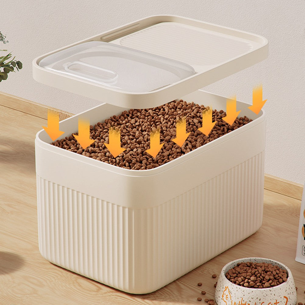 Recipiente de armazenamento de alimentos para cães com tampa hermética 5/10/15