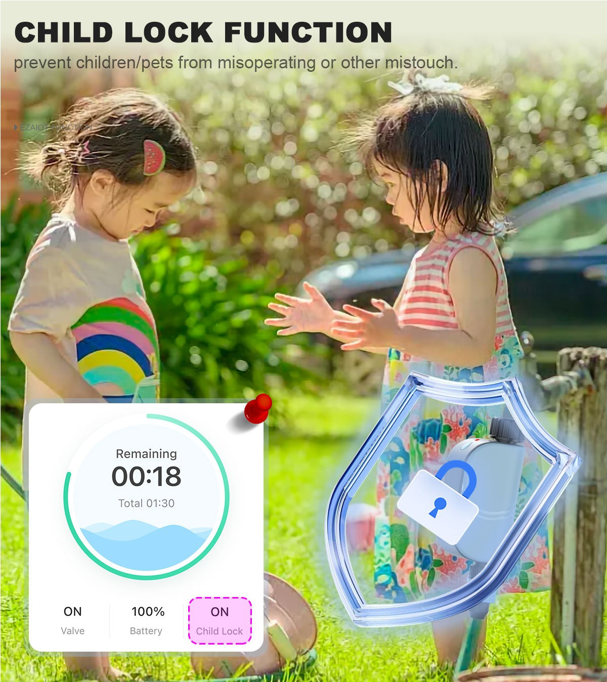 Inteligente wi fi jardim rega temporizador tuya sprinkler automático sistema de