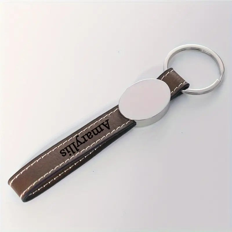 Chaveiro com nome personalizado, chaveiro de liga de zinco – pingente de chave