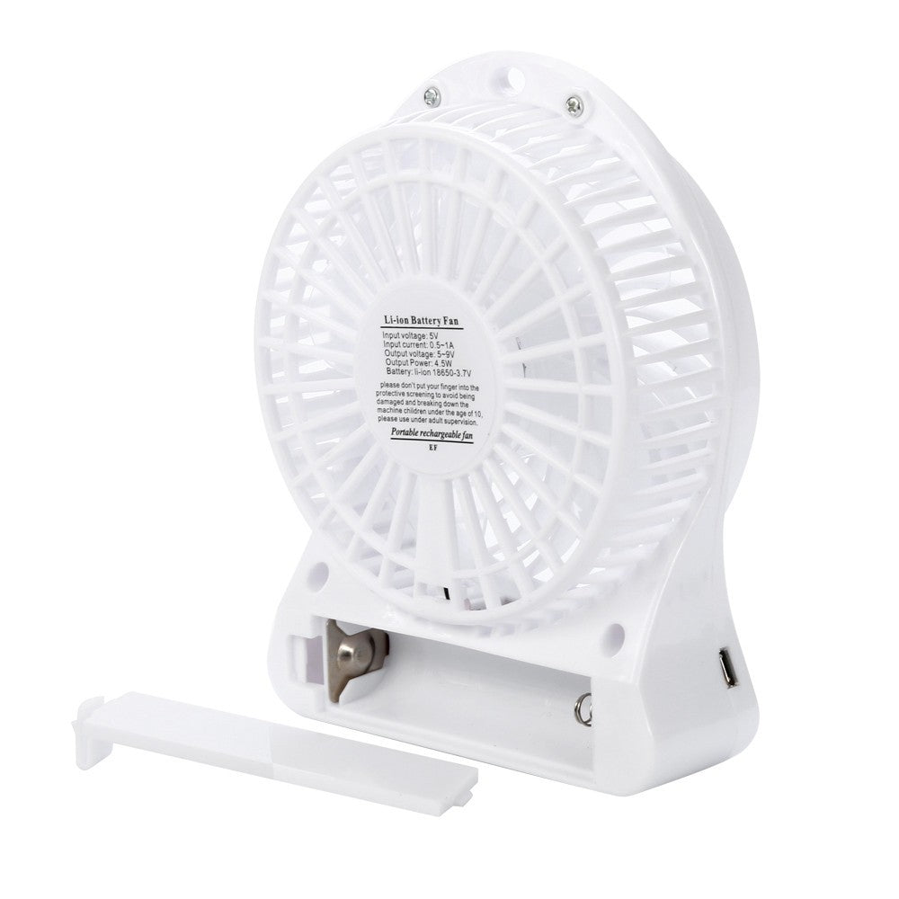 Mini pequeno ventilador de carregamento usb portátil dormitório escritório pe