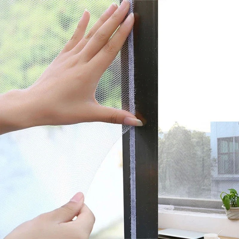Diy mosquiteiro auto-adesivo interior anti-insetos mosca tela cortinas janela ne
