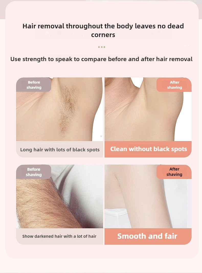 Barbeador elétrico para mulheres, à prova d'água, lâminas de cabelo molh