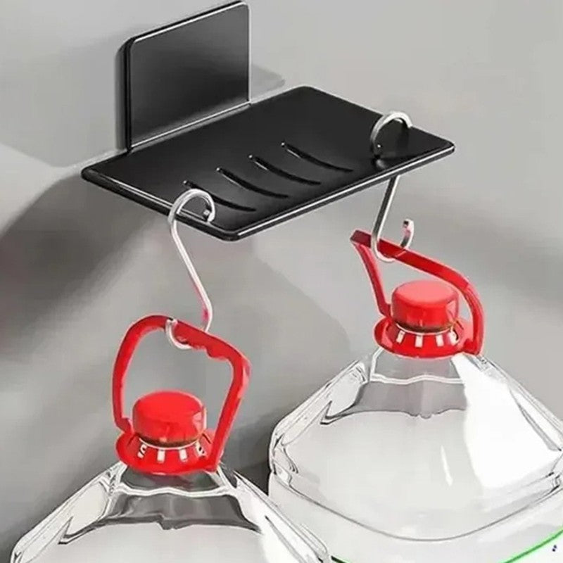 Aço carbono banheiro chuveiro bandeja de sabonetes preparada na parede sabonete