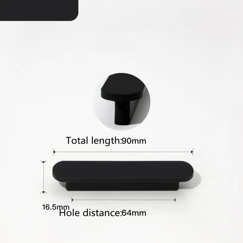 KK & FING-Long Ouro Escovado Maçanetas Móveis, Liga de Alumínio, Armário