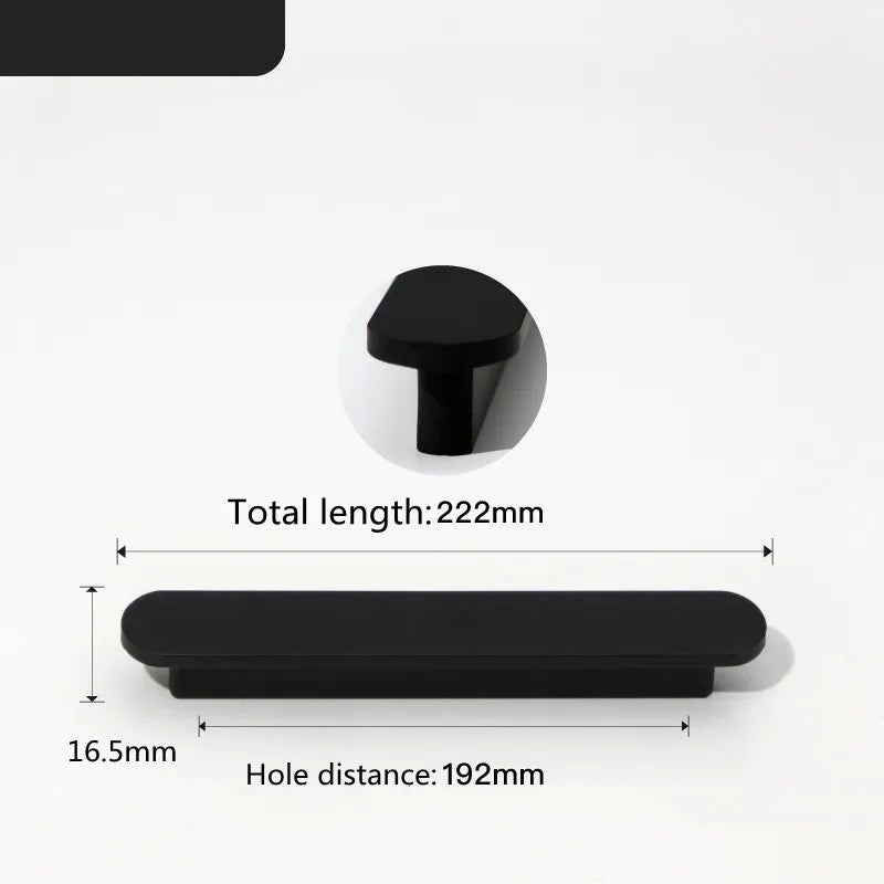 KK & FING-Long Ouro Escovado Maçanetas Móveis, Liga de Alumínio, Armário