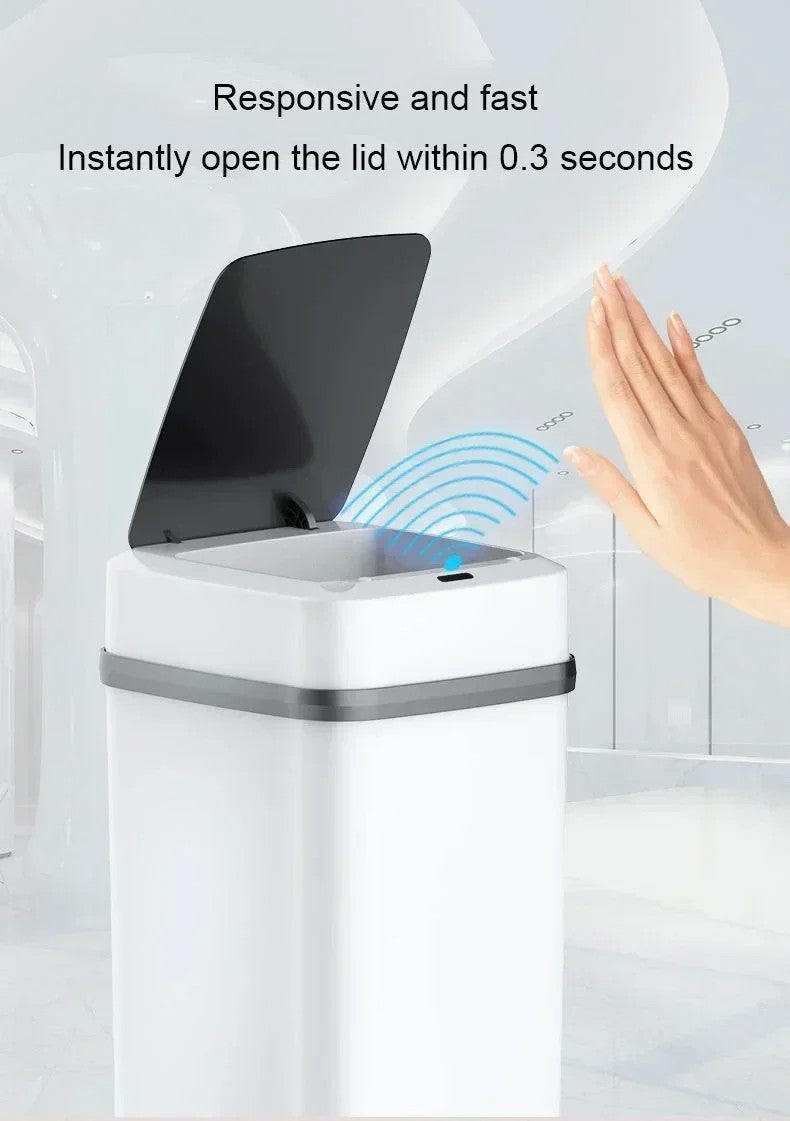 13L Casa Cozinha Sala de estar Banheiro Sensor Inteligente Touchless Tampa Abert