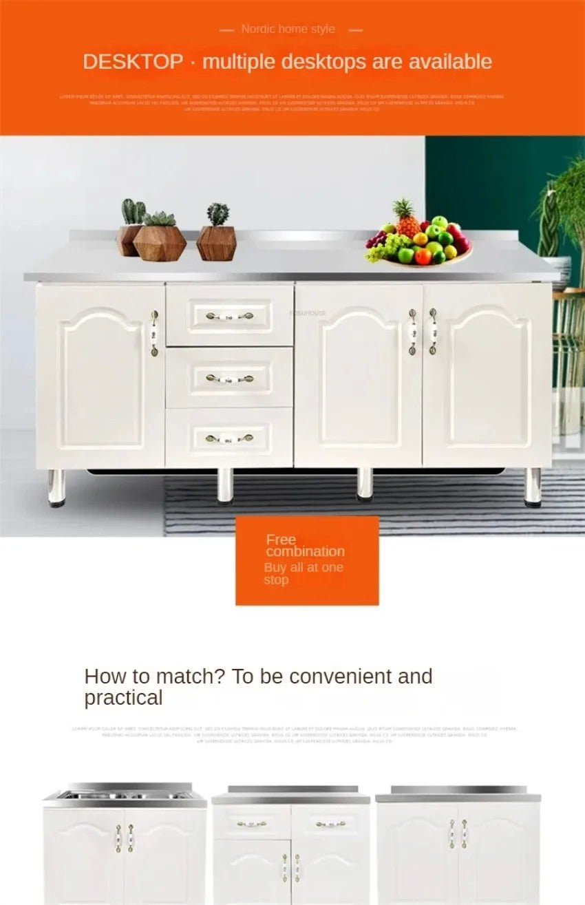 Pias de cozinha modernas de aço inoxidável, pia de lavar louça, armário de c