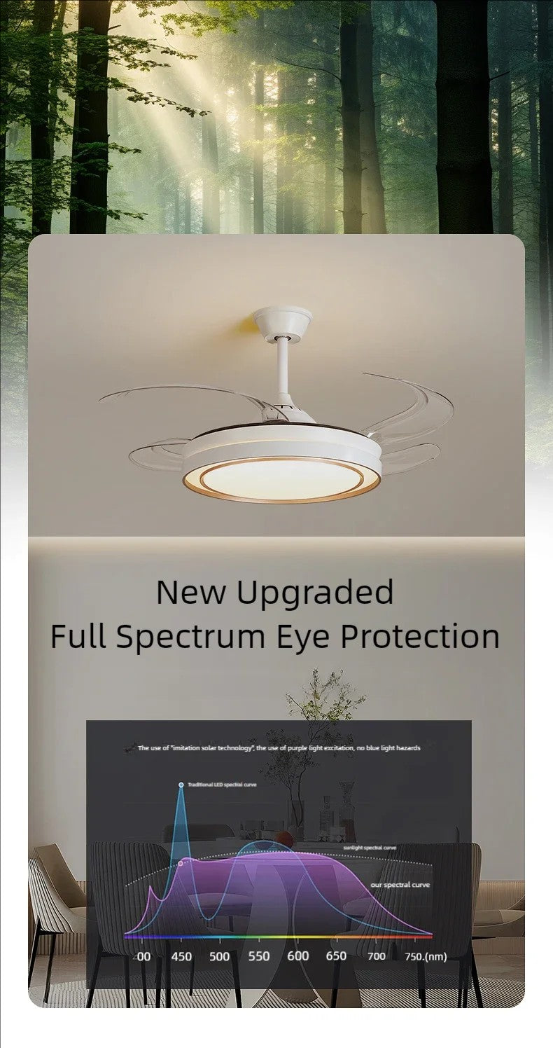 Moderno nórdico led ventiladores de teto com luzes decoração para casa vento