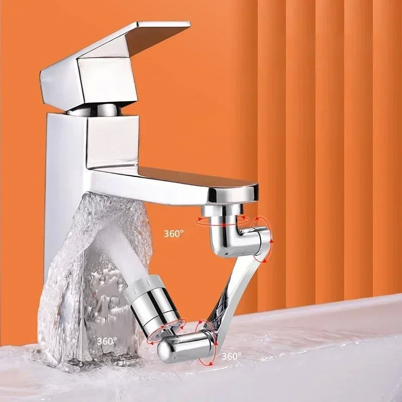 Universal 1080 ° Rotação torneiras extensor pulverizador cabeça cozinha robô braço extensão torneira aerador misturador bubbler água bico
