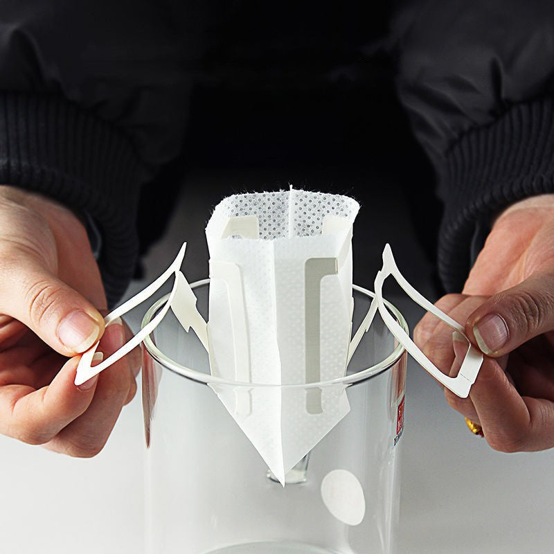 50/100 unidades sacos de filtro de café gotejamento pacote de papel de café po