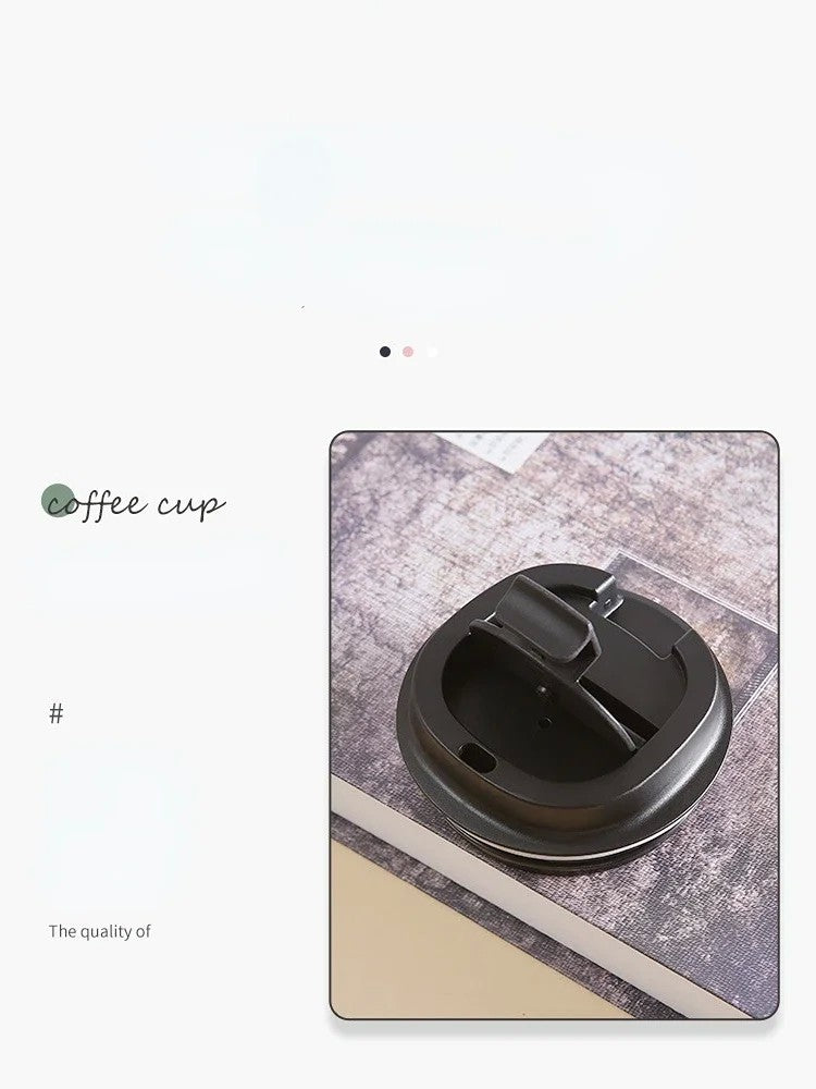 Caneca térmica de aço inoxidável 380/510ml, garrafa térmica para café, águ