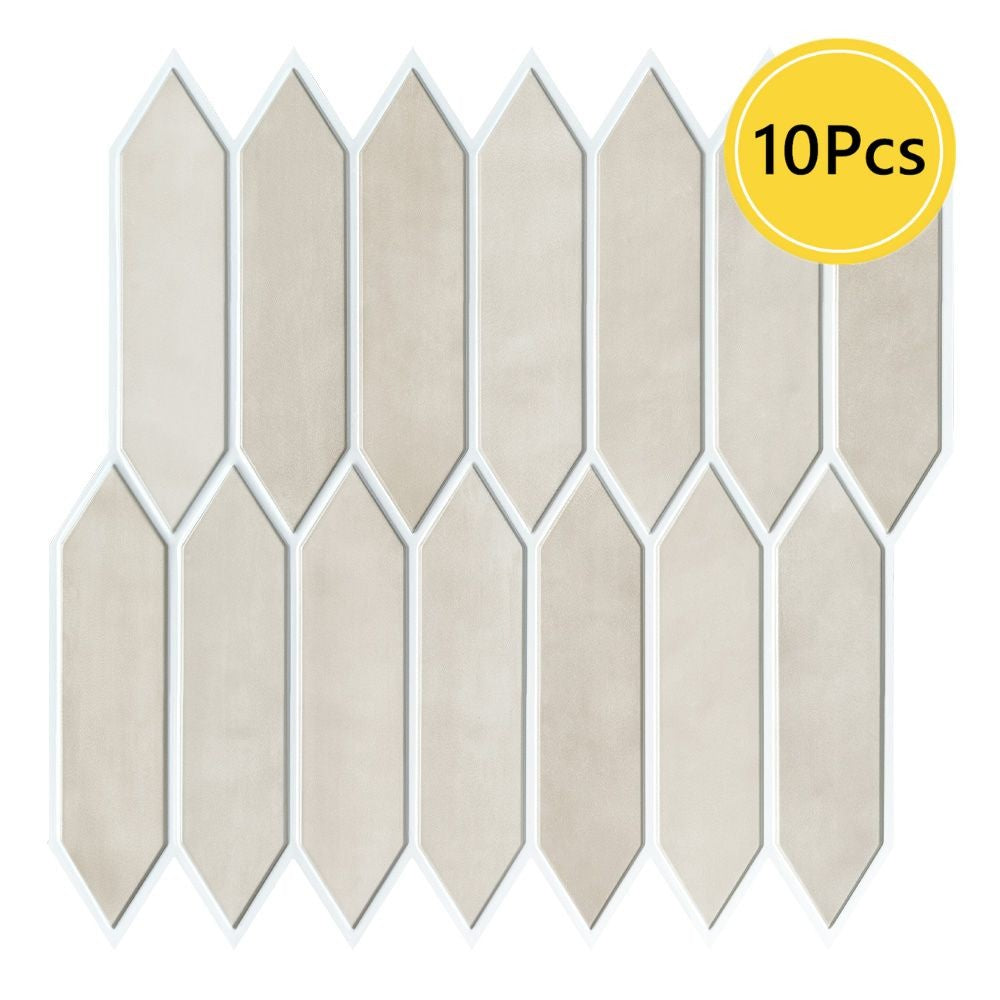 10 painéis de parede 3D dos peças, telhas do backsplash da cascata e da vara,