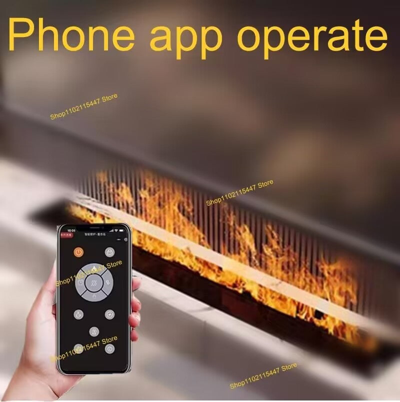 5 anos de garantia Comprimento 3D fogo a vapor lareira elétrica laminada a vapo