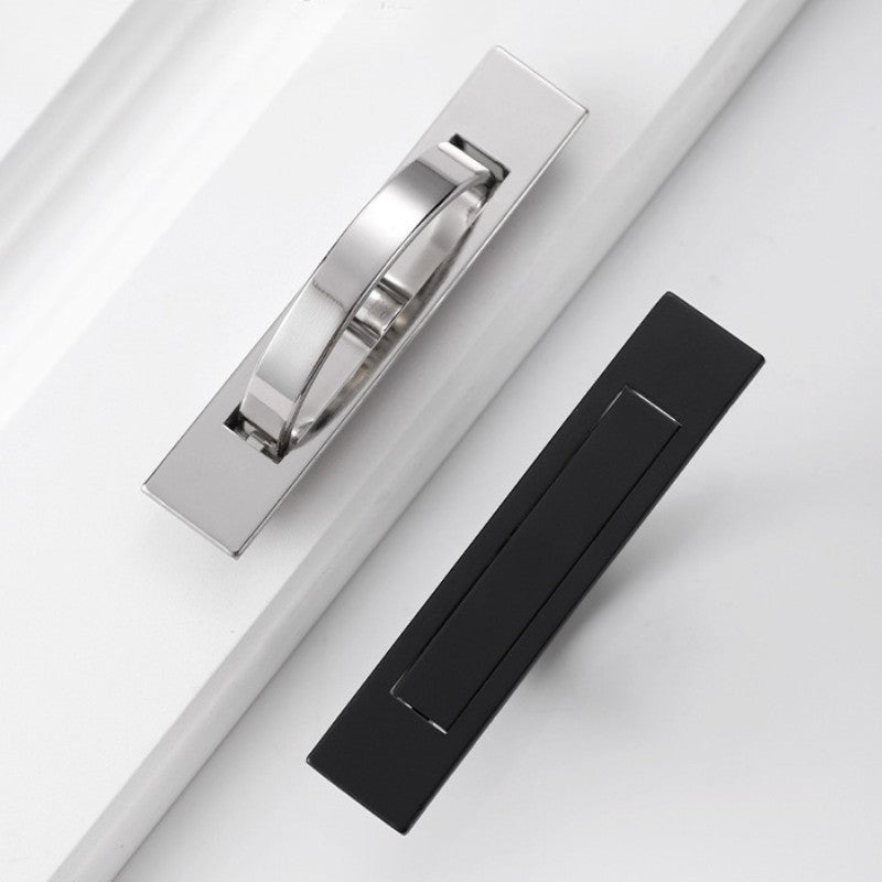 Tatami liga de zinco escondida alças porta embutida puxar capa piso armário li