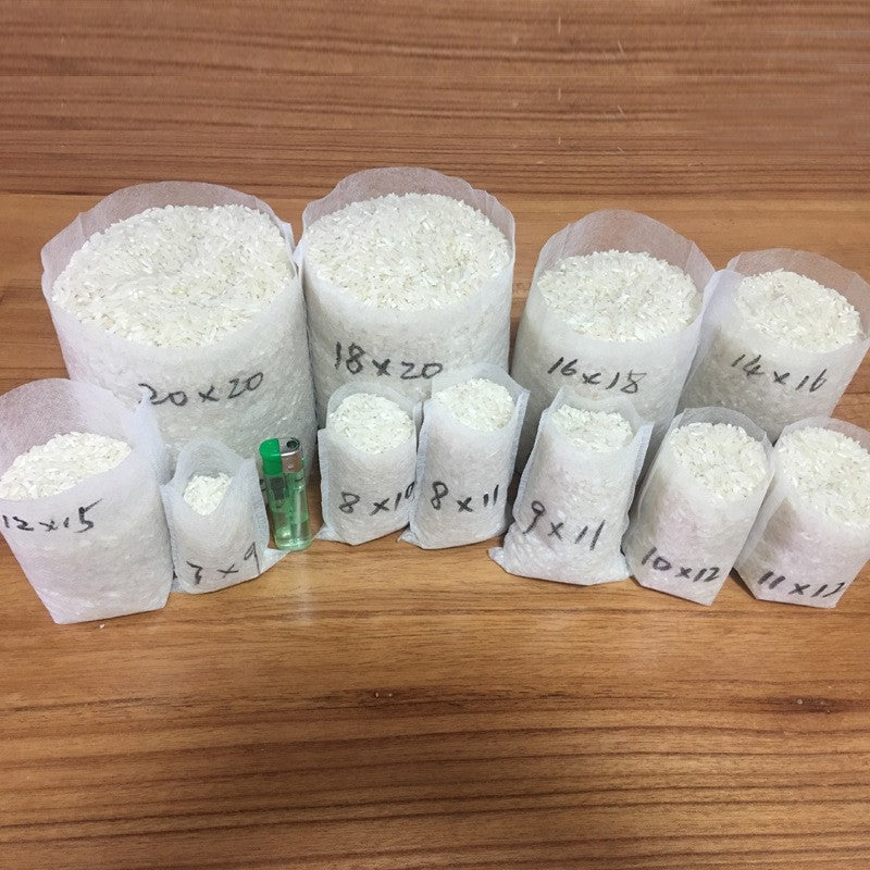 100-500 peças saco de berçário biodegradável planta crescer sacos de ferrame