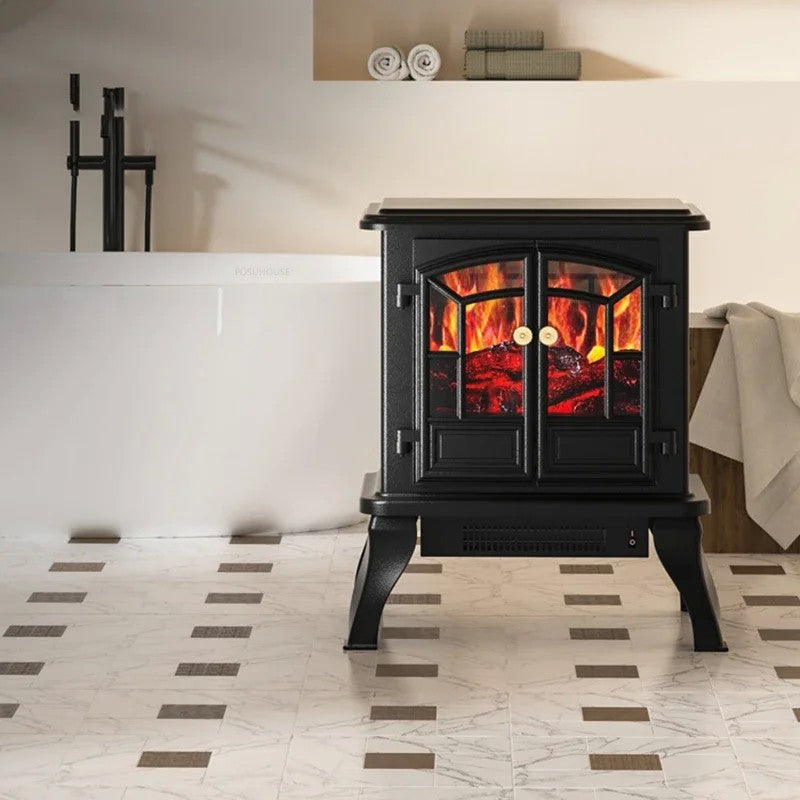 Aquecedor de lareiras estilo europeu, imitação de fogo doméstico, lareira cri