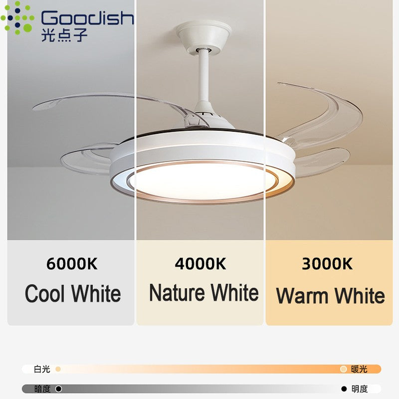 Moderno nórdico led ventiladores de teto com luzes decoração para casa vento