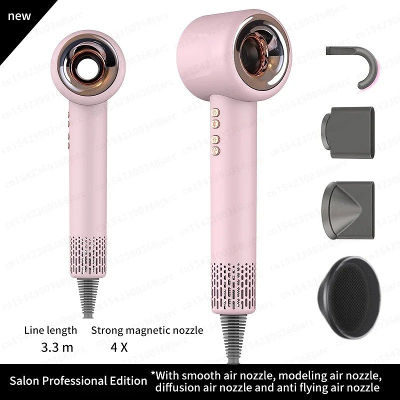 Super secador de cabelo 220v sem folhas de cabelo cuidados pessoais com o cabelo