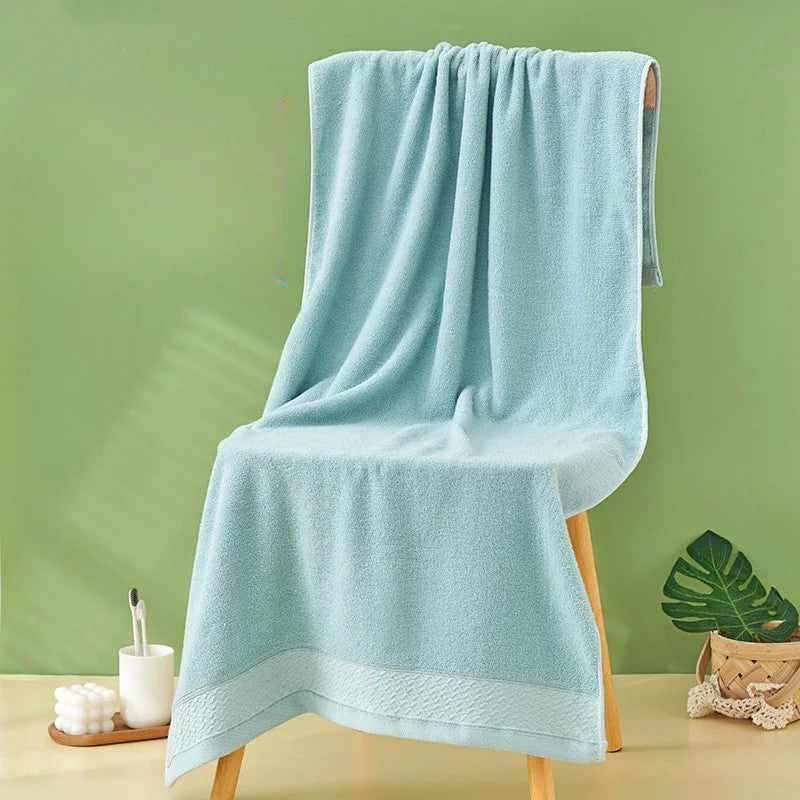 Toalha de banho de algodão pura toalha de banho doméstica absorvente toalha de